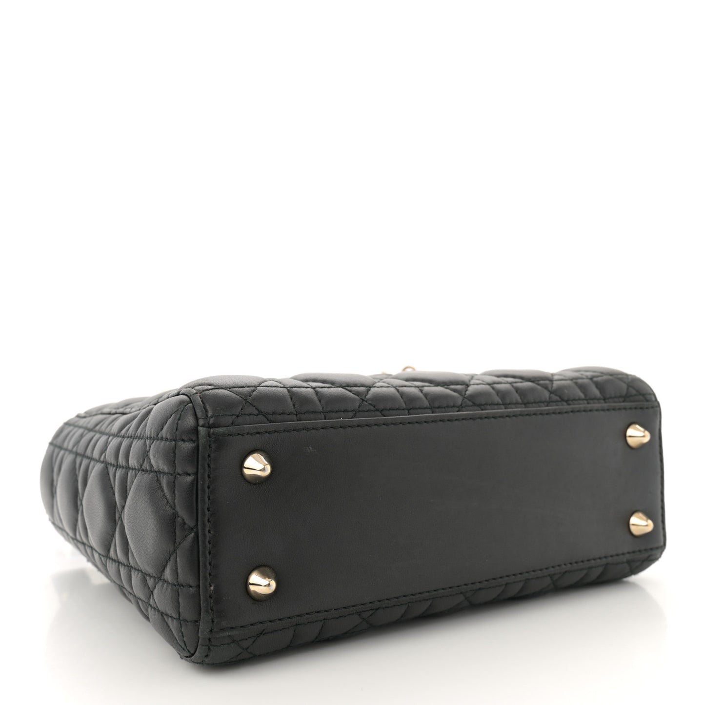 Lambskin Cannage Small Lucky Badges My Lady Dior Black