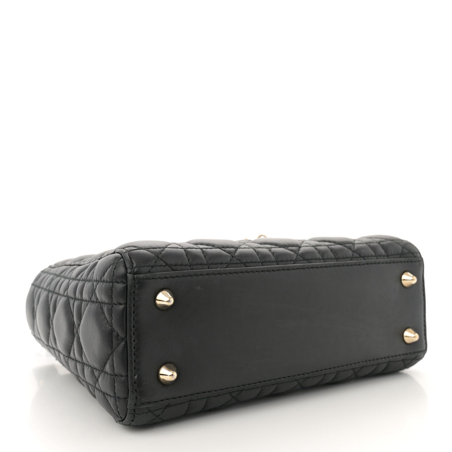 Christian Dior Lambskin Cannage Small Lucky Badges My Lady Dior Black 4 of 12