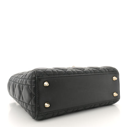 Christian Dior Lambskin Cannage Small Lucky Badges My Lady Dior Black 4 of 12