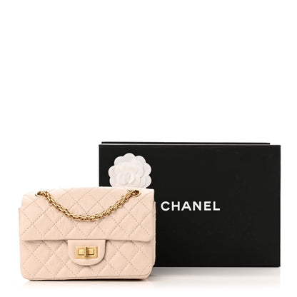 Chanel Aged Calfskin Quilted 2.55 Reissue Mini Flap Light Beige 11 of 11