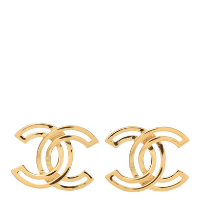 Chanel Metal Obazine CC Earrings Gold 1 of 4