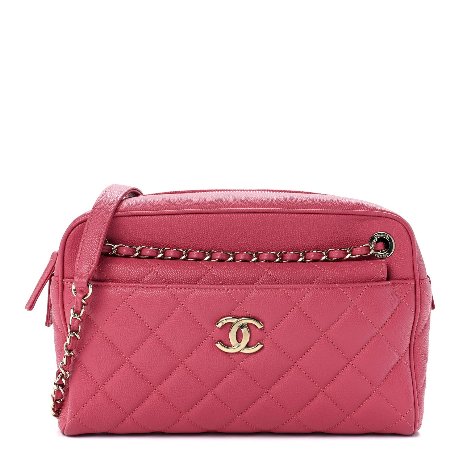 Chanel Caviar Quilted Medium In & Out Camera Case Pink 1 of 11