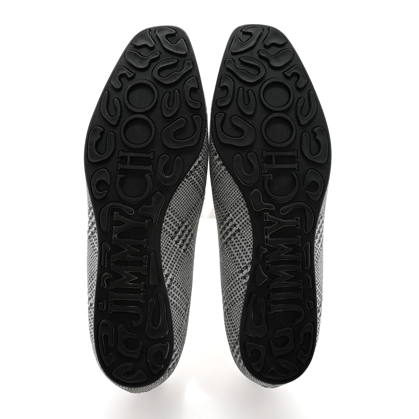 Prince Of Stars Glitter Fabric Loafers 39 Silver