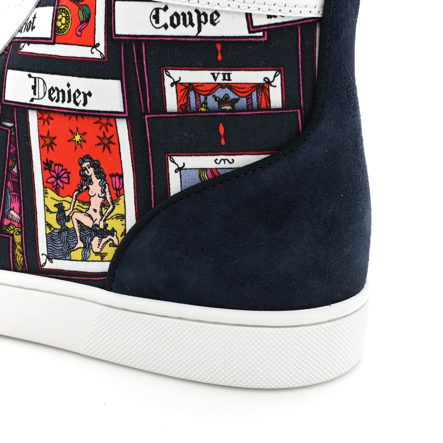 Mens Louis Tarot Print Orlato Flat Sneakers 44 Black Multicolor