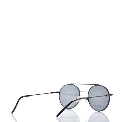 Fendi Metal Round Aviator Sunglasses FF0221/S Black 4 of 8