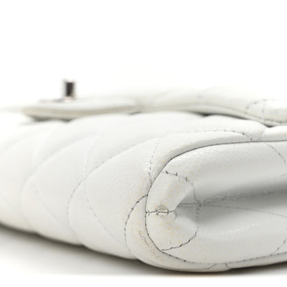 Chanel Caviar Quilted Clutch With Chain Flap White 10 of 10