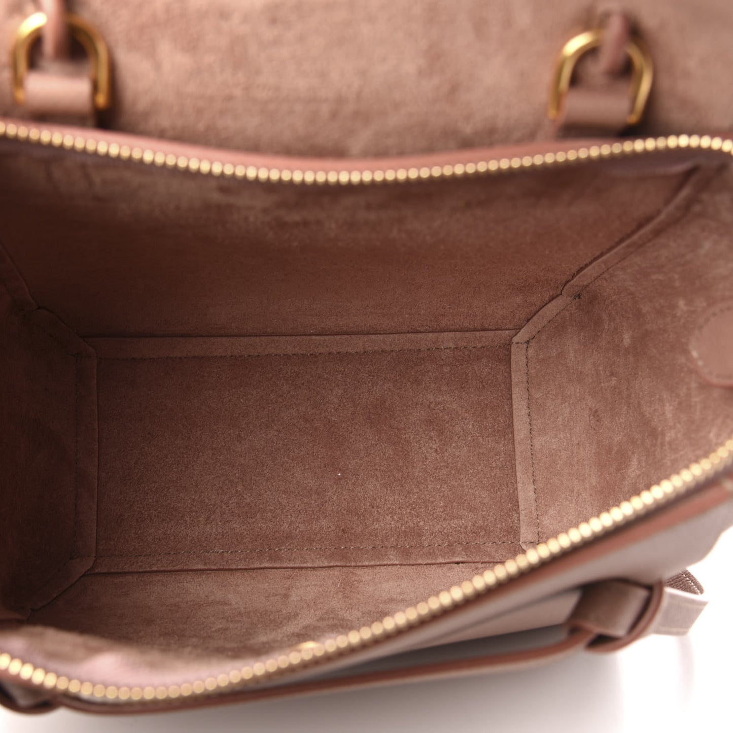 Grained Calfskin Nano Belt Bag Antique Rose