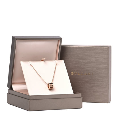 Bulgari 18K Rose Gold B.Zero1 Pendant Necklace 8 of 8