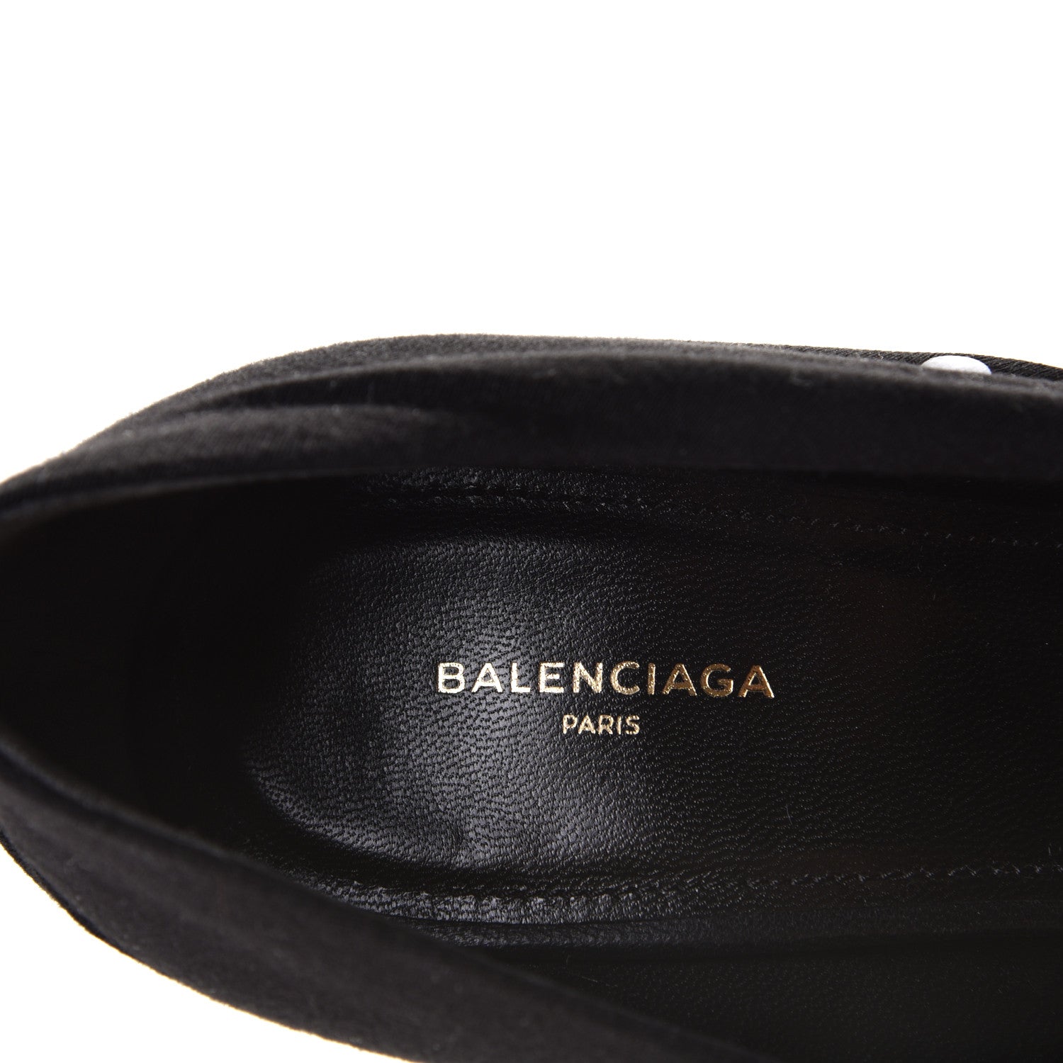 Balenciaga Jersey Crepe Political Campaign Logo Knife 115 Pointed Pumps 38 Black White Rouge 7 of 10