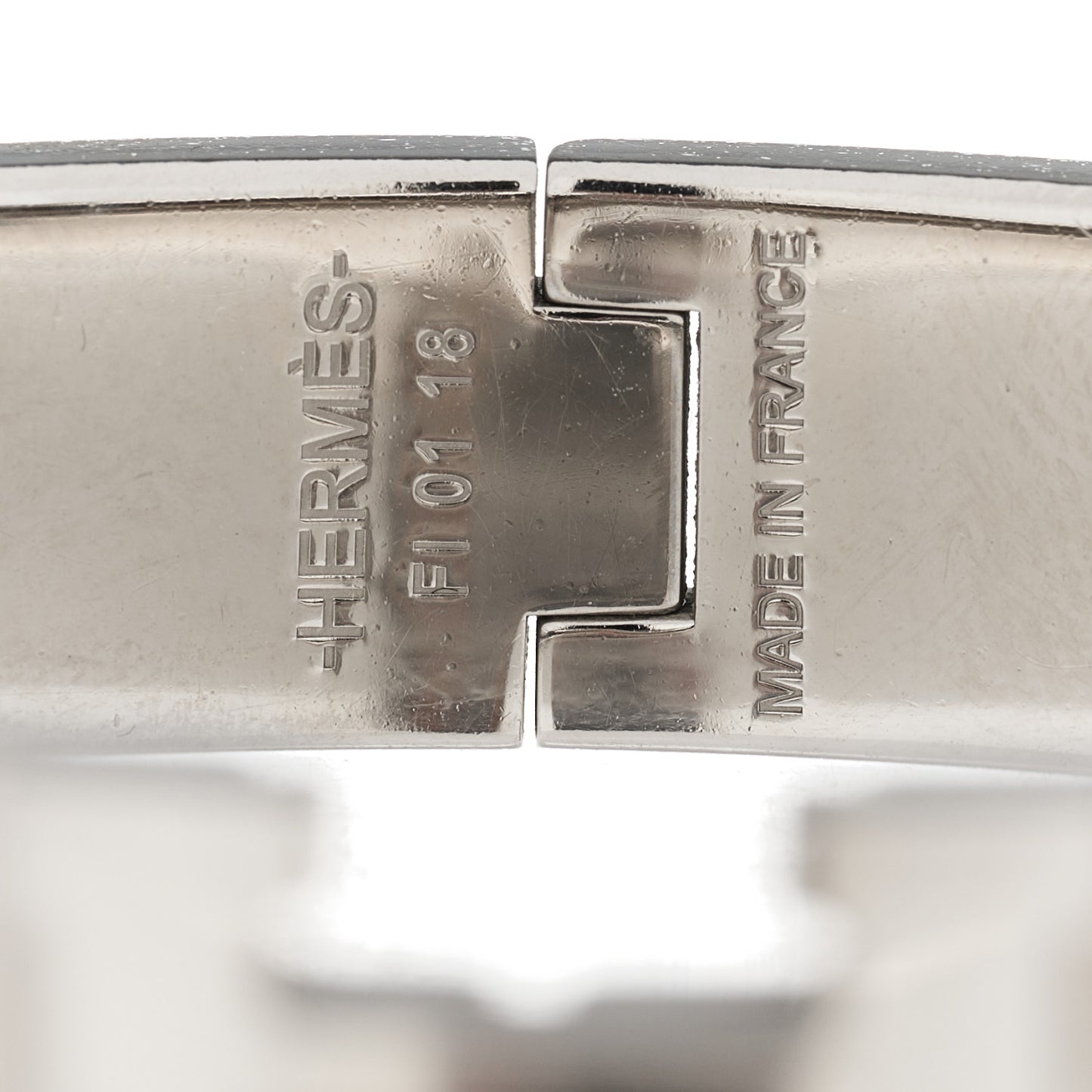 Enamel Narrow Clic Clac H Bracelet PM Bleu Du Nord