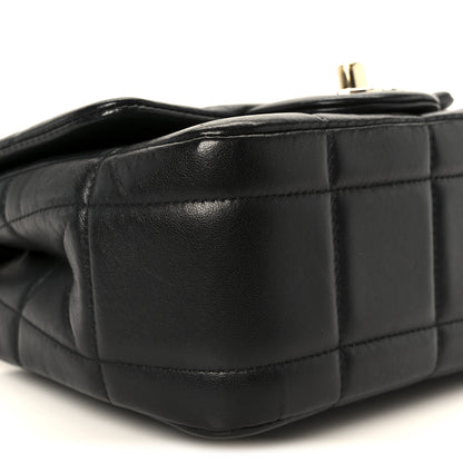 Chanel Lambskin Resin Crystal Square Quilted Mini Monacoco Flap Black 10 of 12