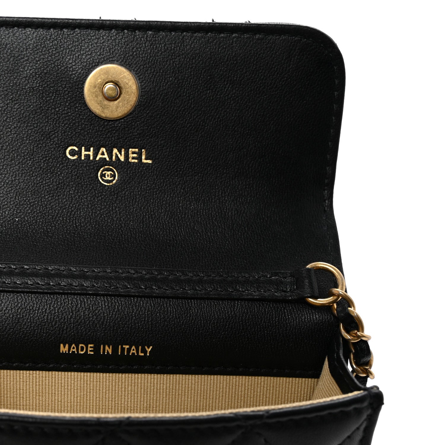 Chanel Lambskin Quilted Pearl Crush Flap With Chain Black 7 of 11