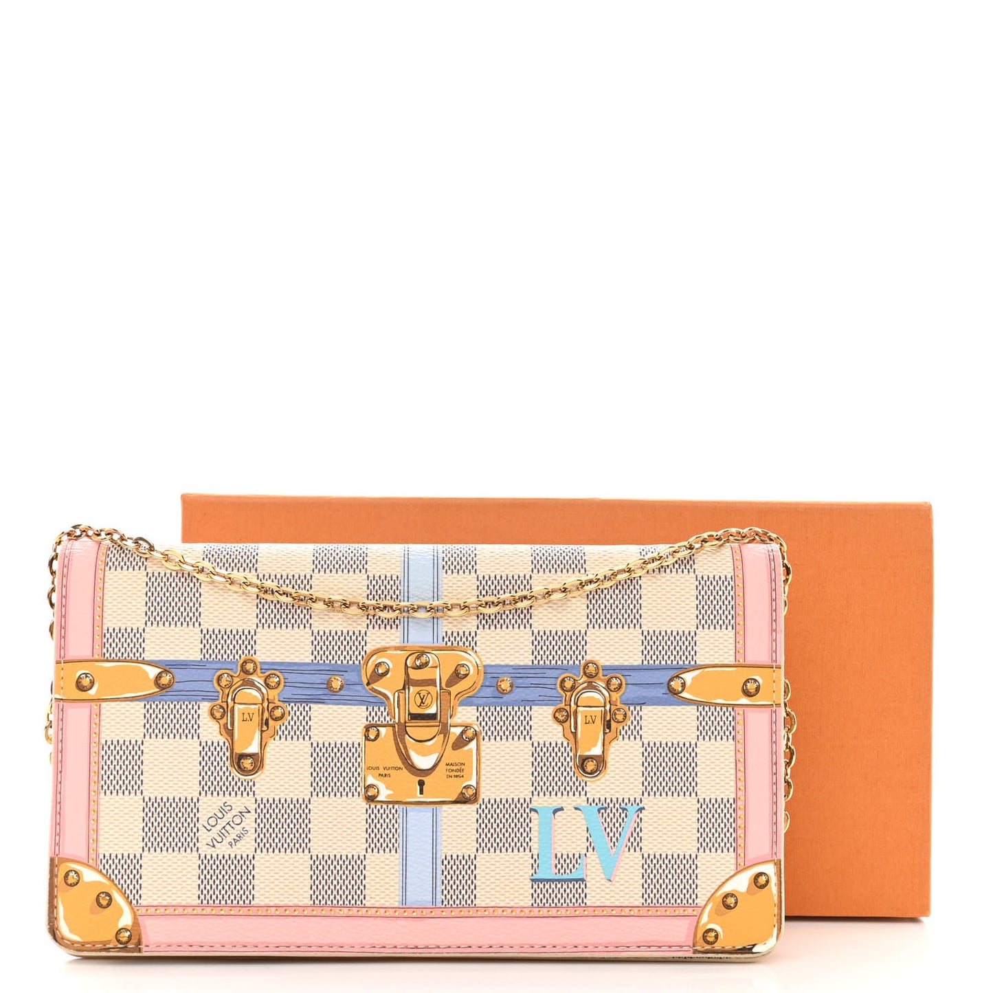 Damier Azur Summer Trunks Pochette Weekend