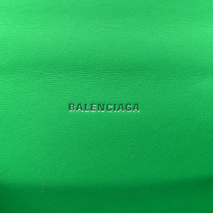 Balenciaga Shiny Calfskin Crocodile Embossed Hourglass Top Handle Bag XS Vivid Green 6 of 10