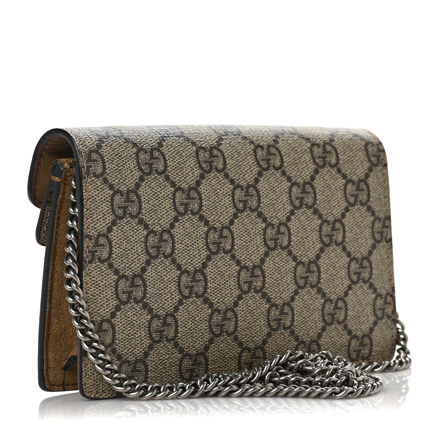GG Supreme Monogram Super Mini Dionysus Shoulder Bag Taupe