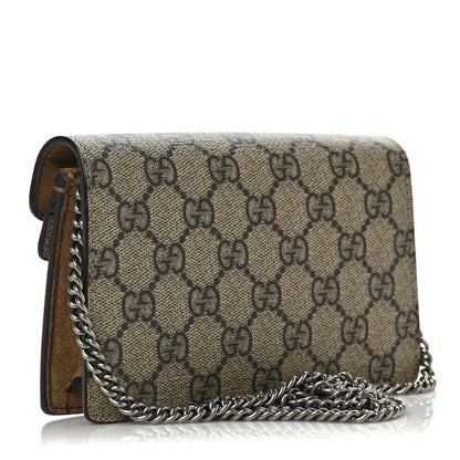 Gucci GG Supreme Monogram Super Mini Dionysus Shoulder Bag Taupe 3 of 6