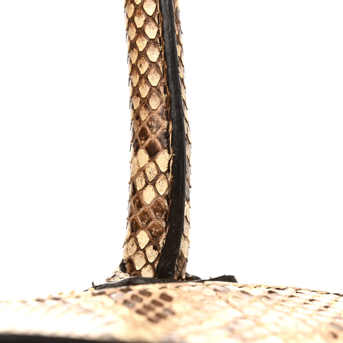 Snakeskin Mini Luggage Beige