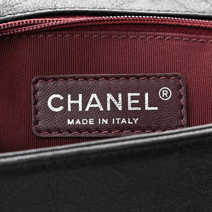 Chanel Crumpled Lambskin New Medium Studded Boy Flap Black 6 of 10