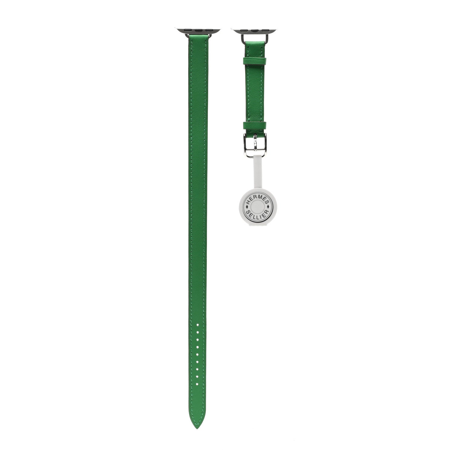 Hermes Barenia 41mm Apple Watch Double Tour Strap Bambou 1 of 7