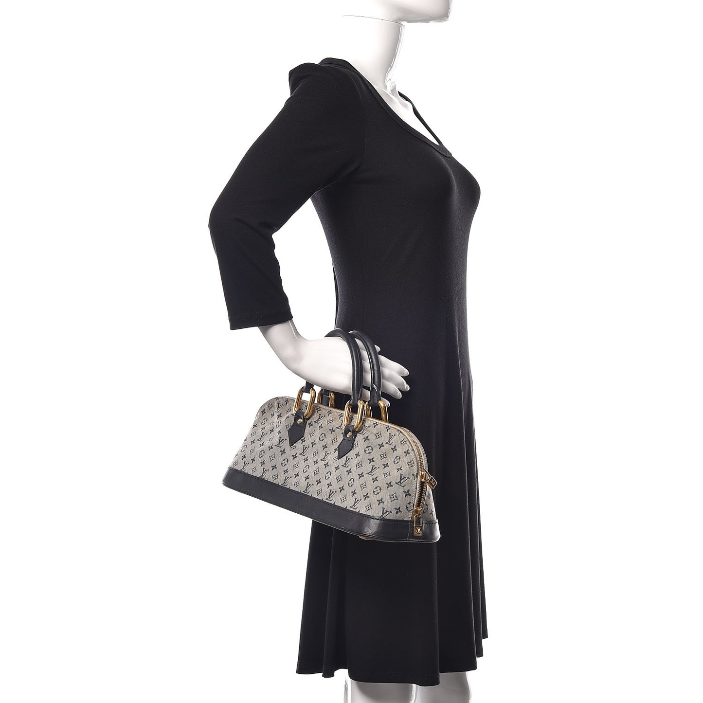 Mini Monogram Alma Long Blue