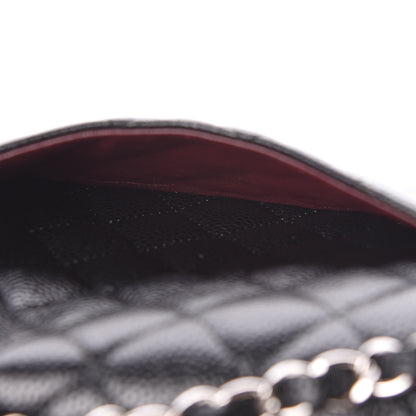 Chanel Caviar Quilted Medium Double Flap Black 9 of 14