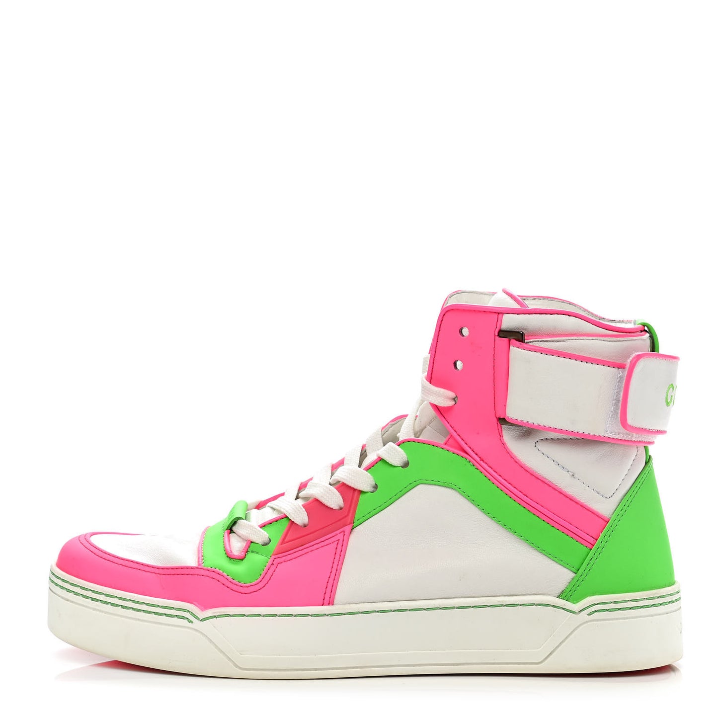 Calfskin Mens High Top Sneakers 8.5 White Multicolor