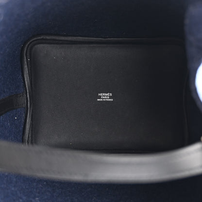 Hermes Feutre Swift Picotin Lock 18 PM Bleu Nuit Black 5 of 10