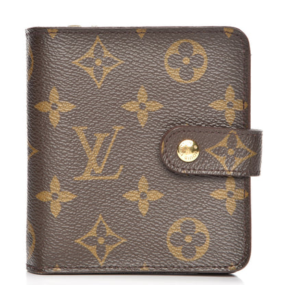 Louis Vuitton Monogram Compact Zippe Zipped Wallet 1 of 9