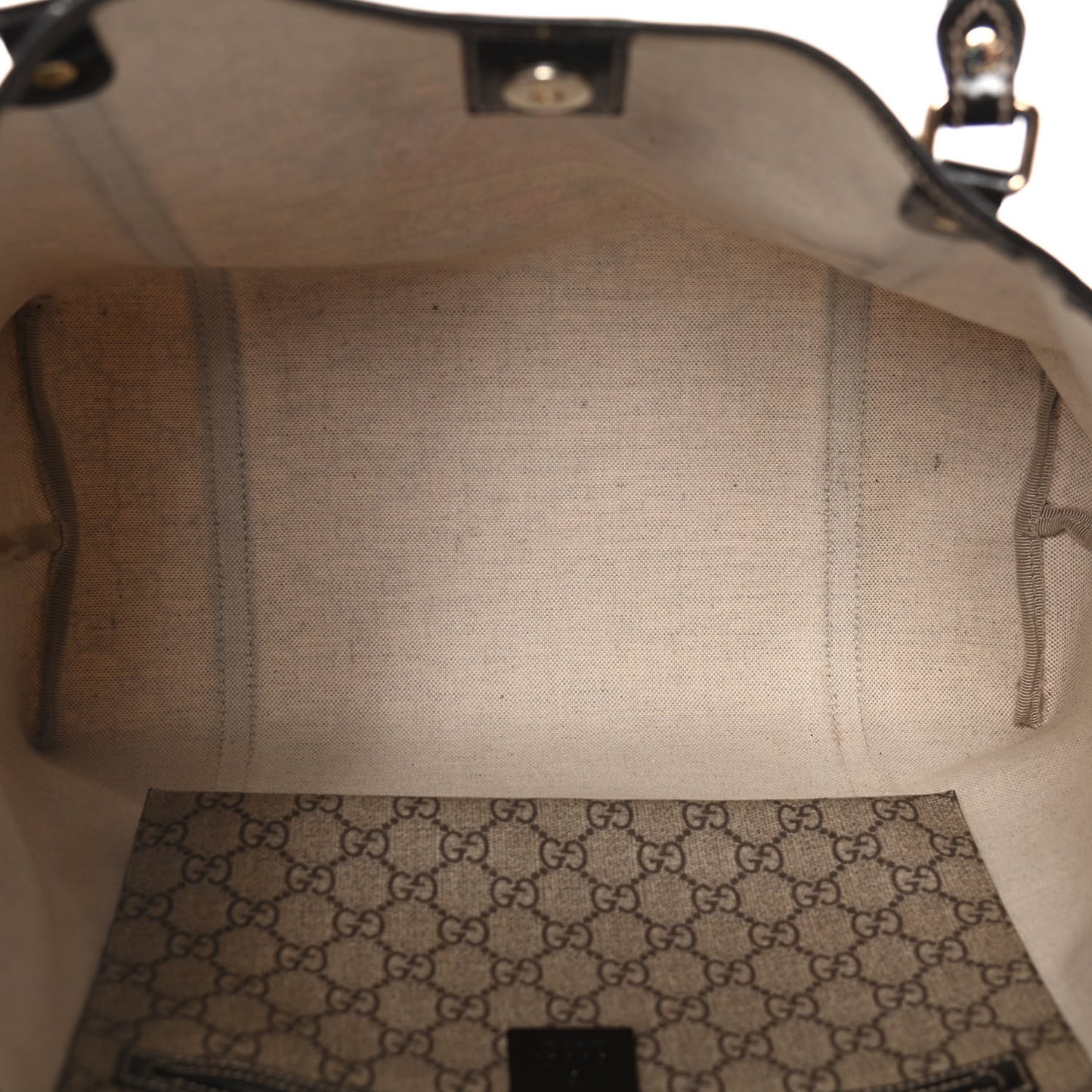 GG Plus Monogram Tattoo Heart Medium Joy Tote Dark Brown