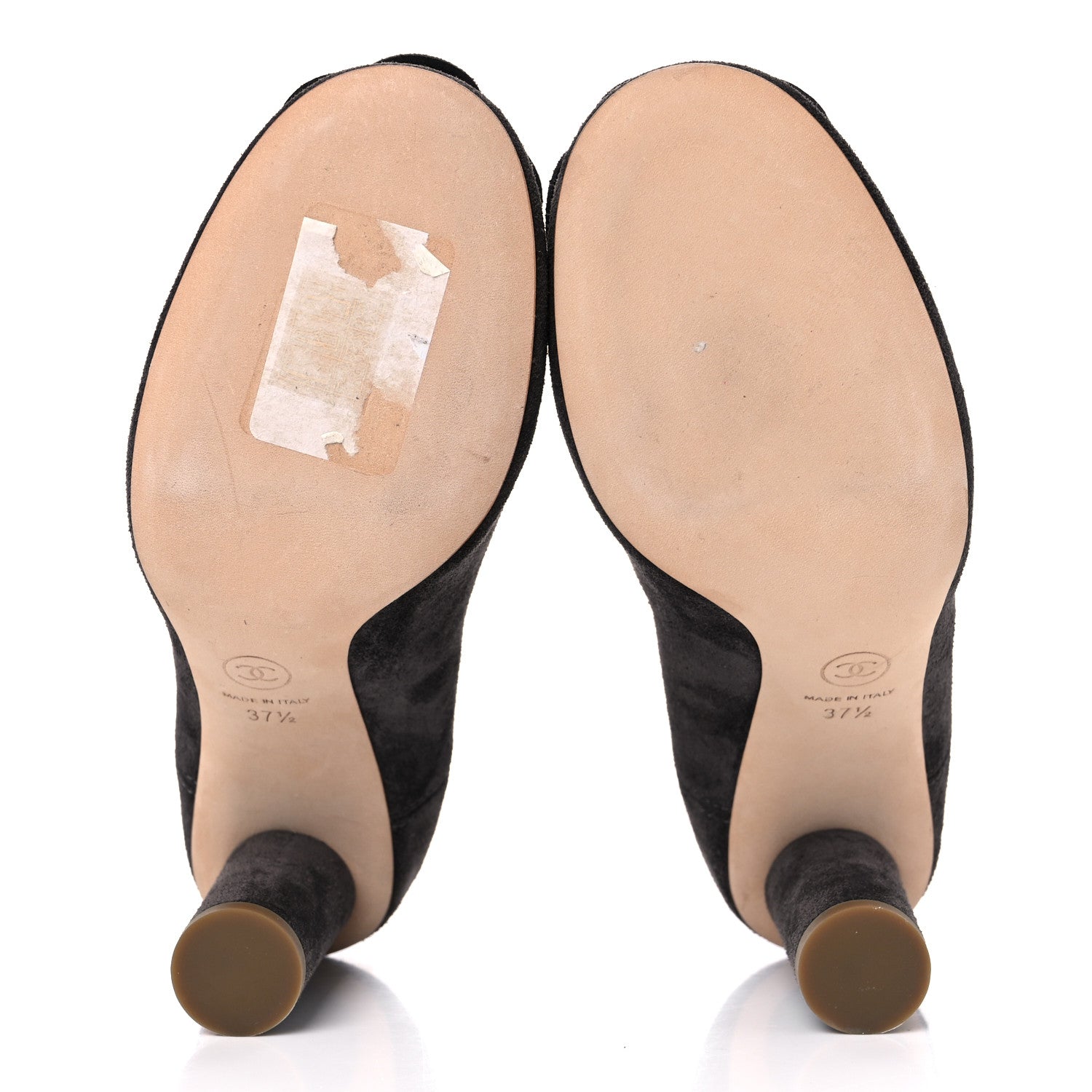 Chanel Suede Camellia Pumps 37.5 Grey 5 of 14