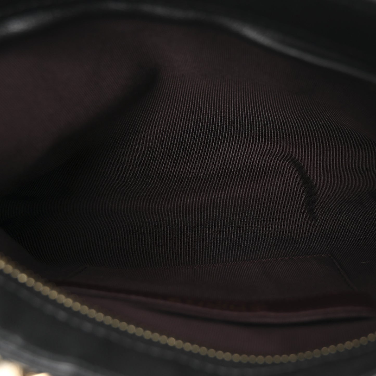 Lambskin Chain Frame Shoulder Bag Black