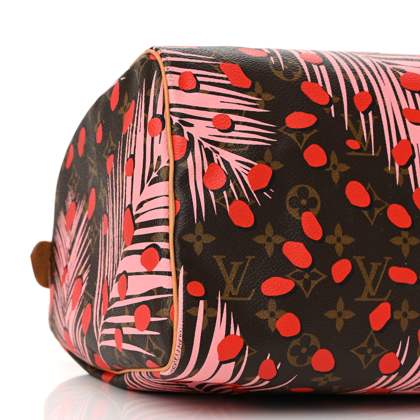 Monogram Jungle Dots Speedy 30 Sugar Pink Poppy