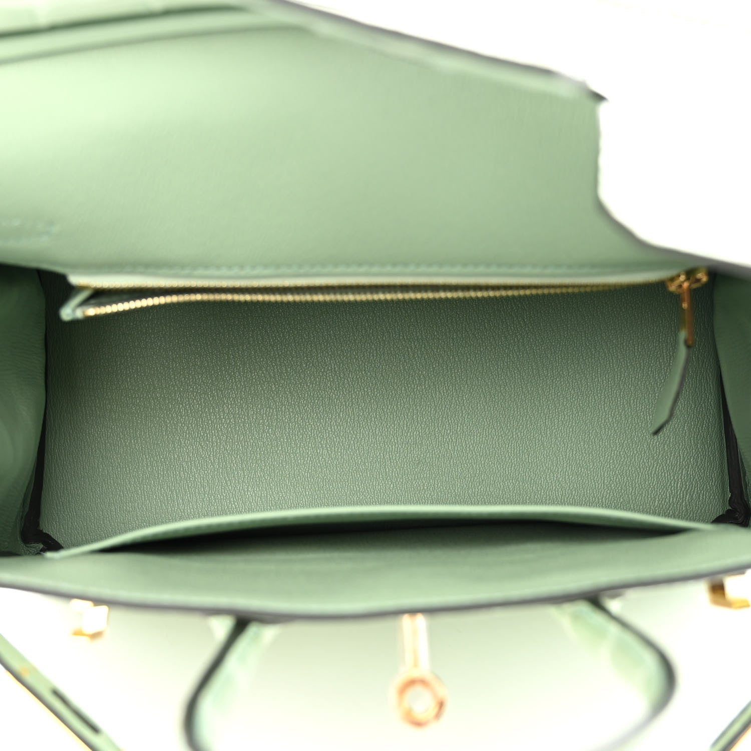 Hermes Matte Alligator Birkin 25 Vert D'eau 5 of 12
