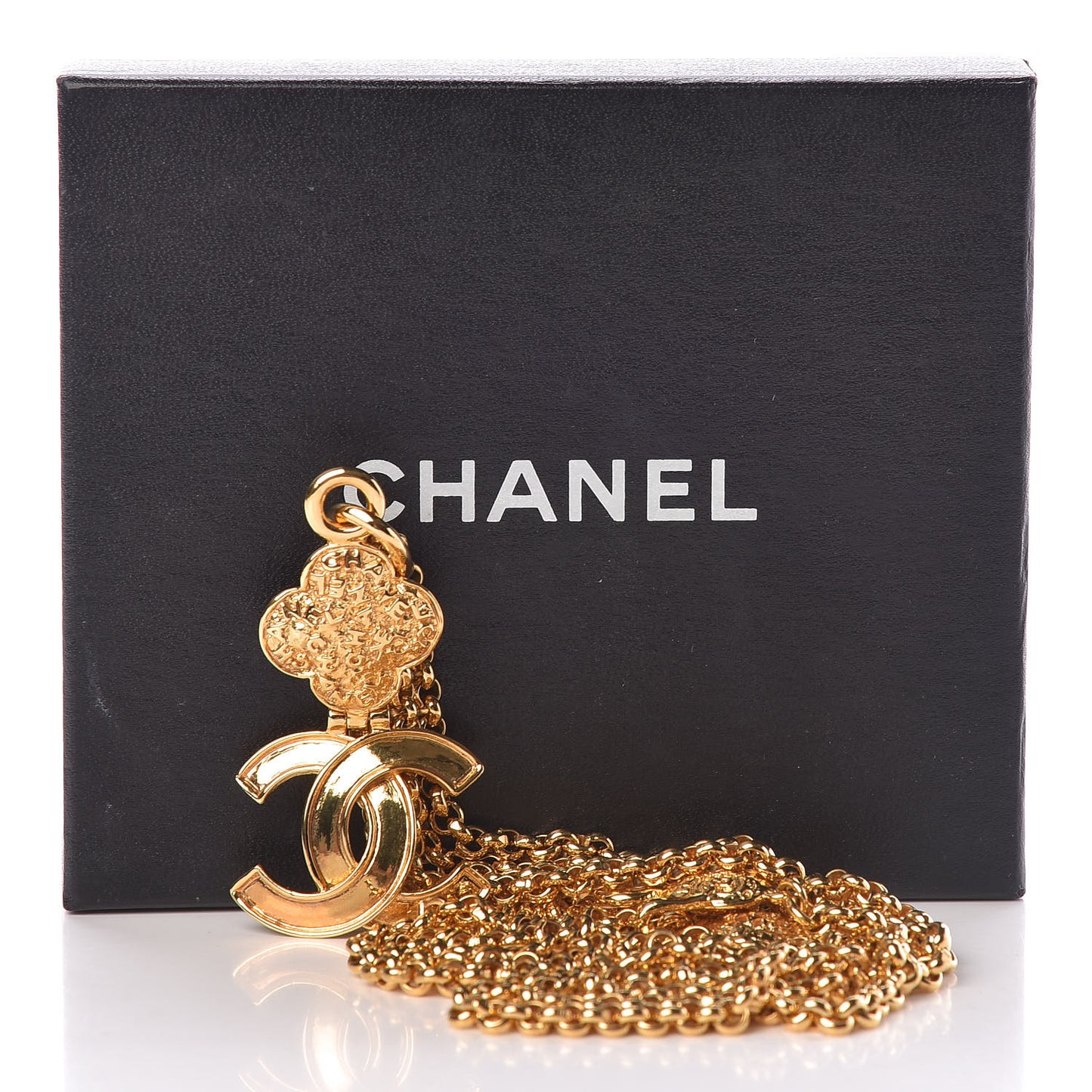 Chain CC Medallion Belt Gold
