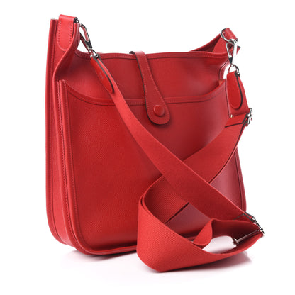 Hermes Epsom Evelyne III PM Rouge Vif 3 of 10