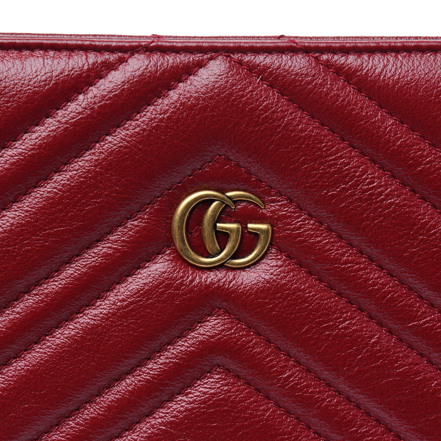 Gucci Azalea Calfskin Matelasse Heart Medium GG Marmont Slim Shoulder Bag Romantic Cerise 12 of 12