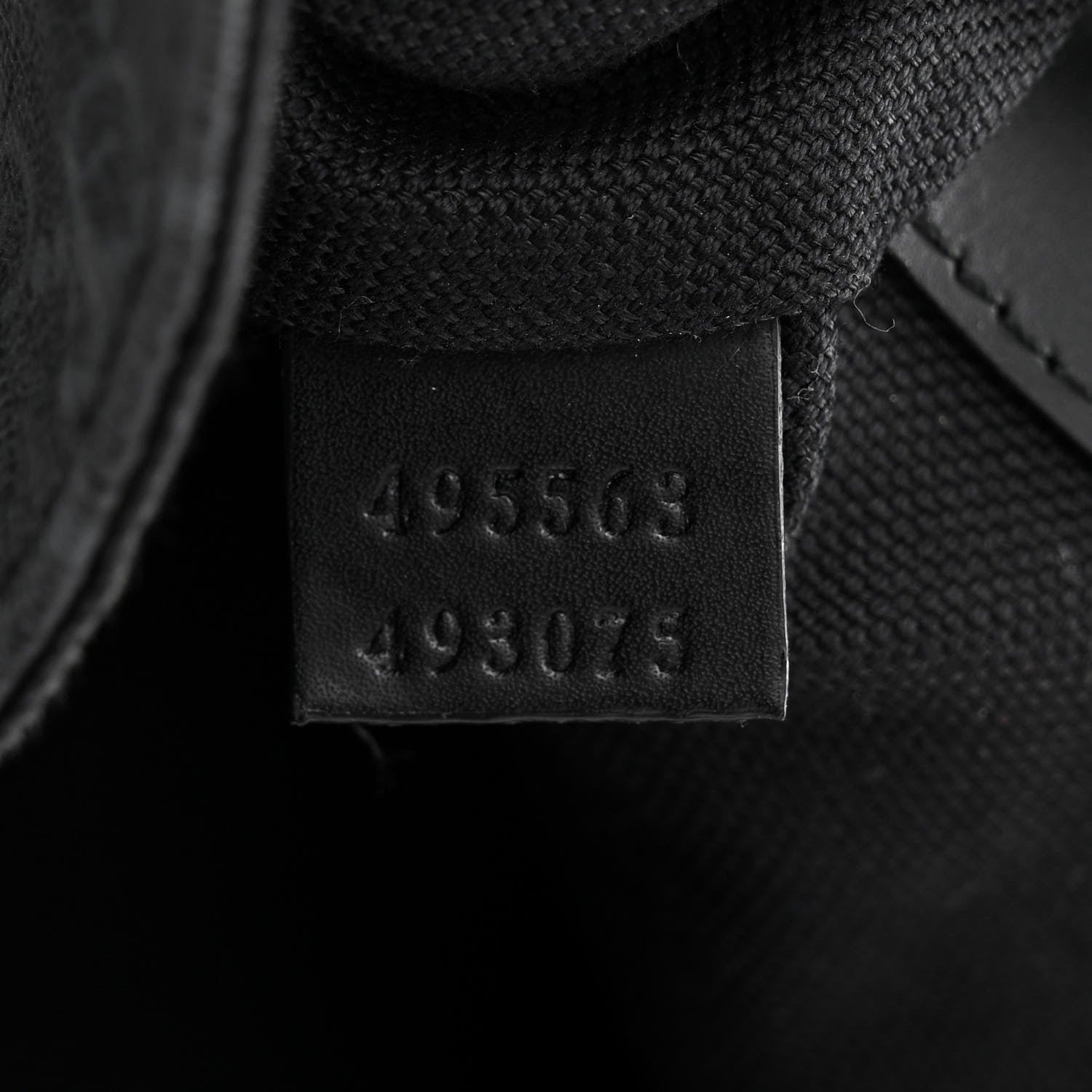 Gucci Soft GG Supreme Monogram Calfskin Web Double Buckle Backpack Black 7 of 11
