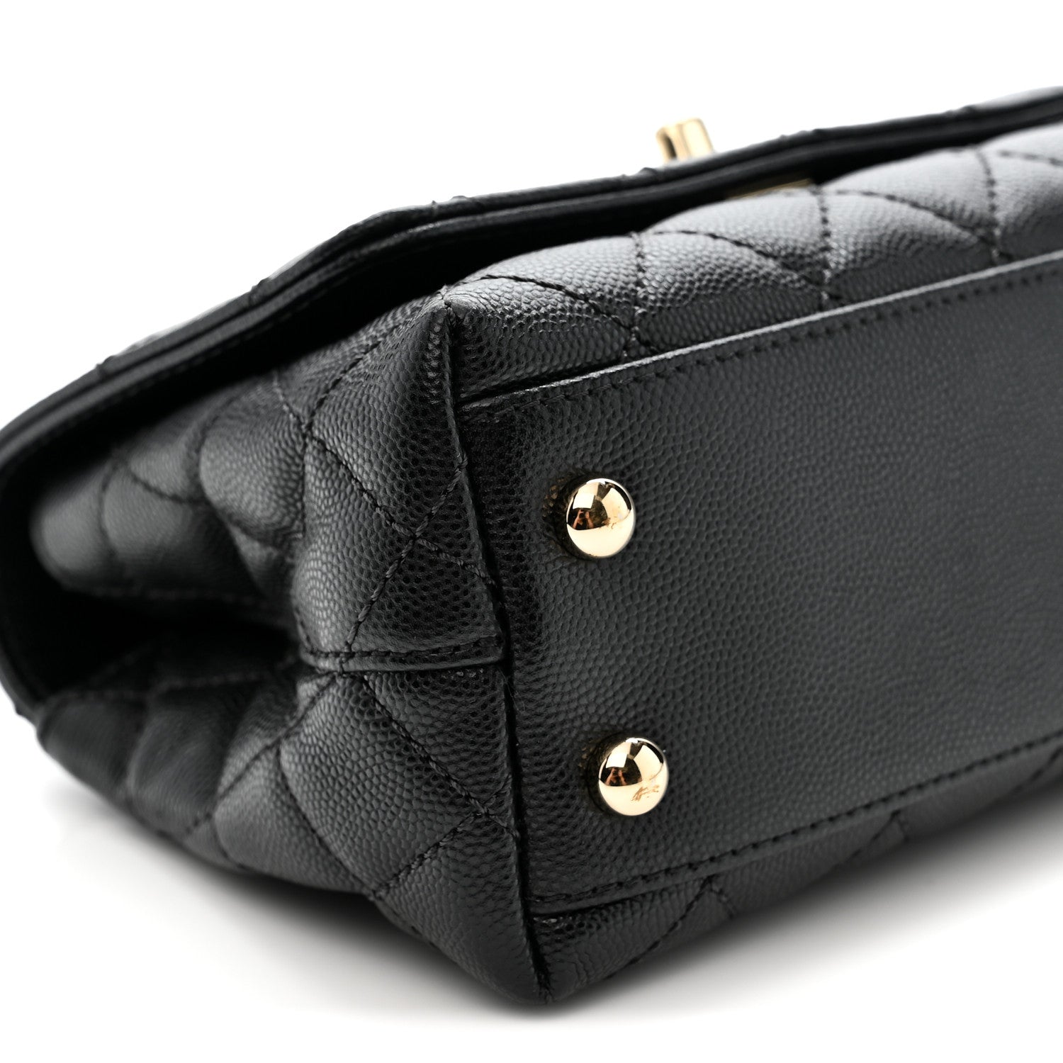 Chanel Caviar Quilted Extra Mini Coco Handle Flap Black 9 of 11