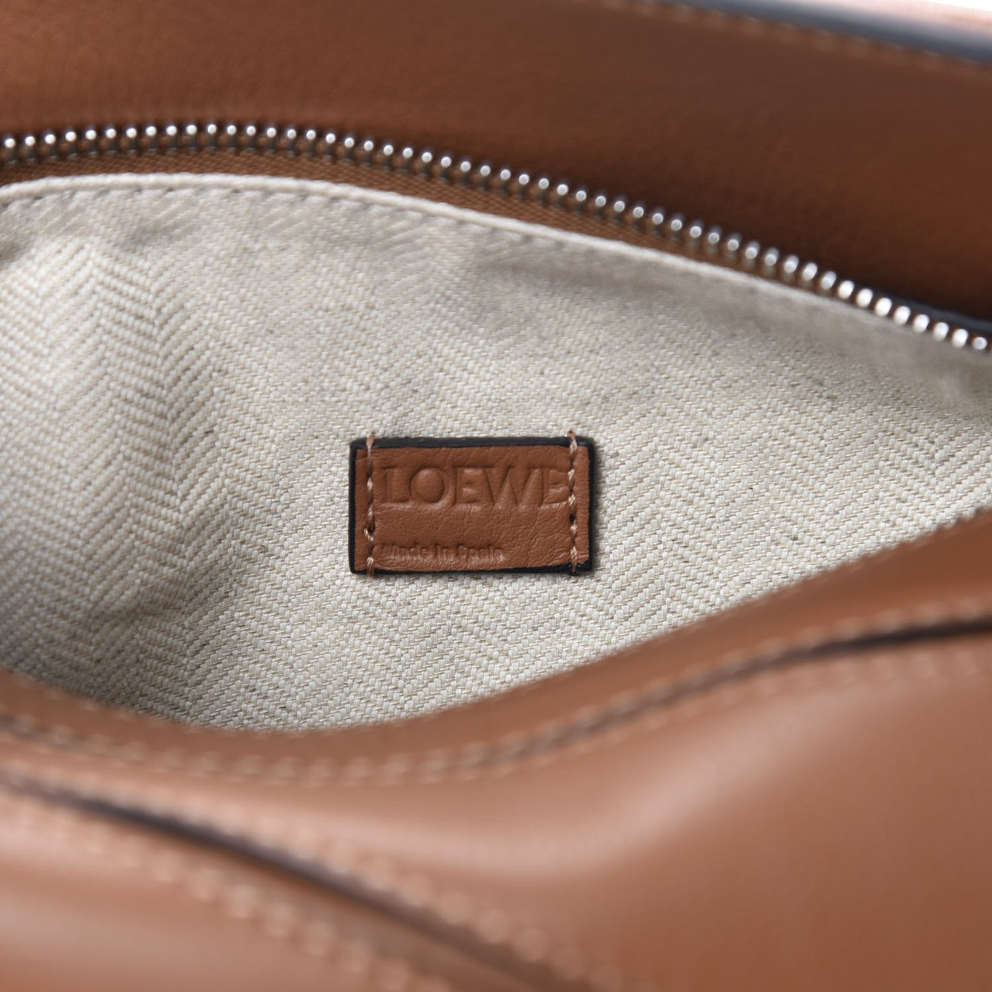 Calfskin Mini Puzzle Bag Tan
