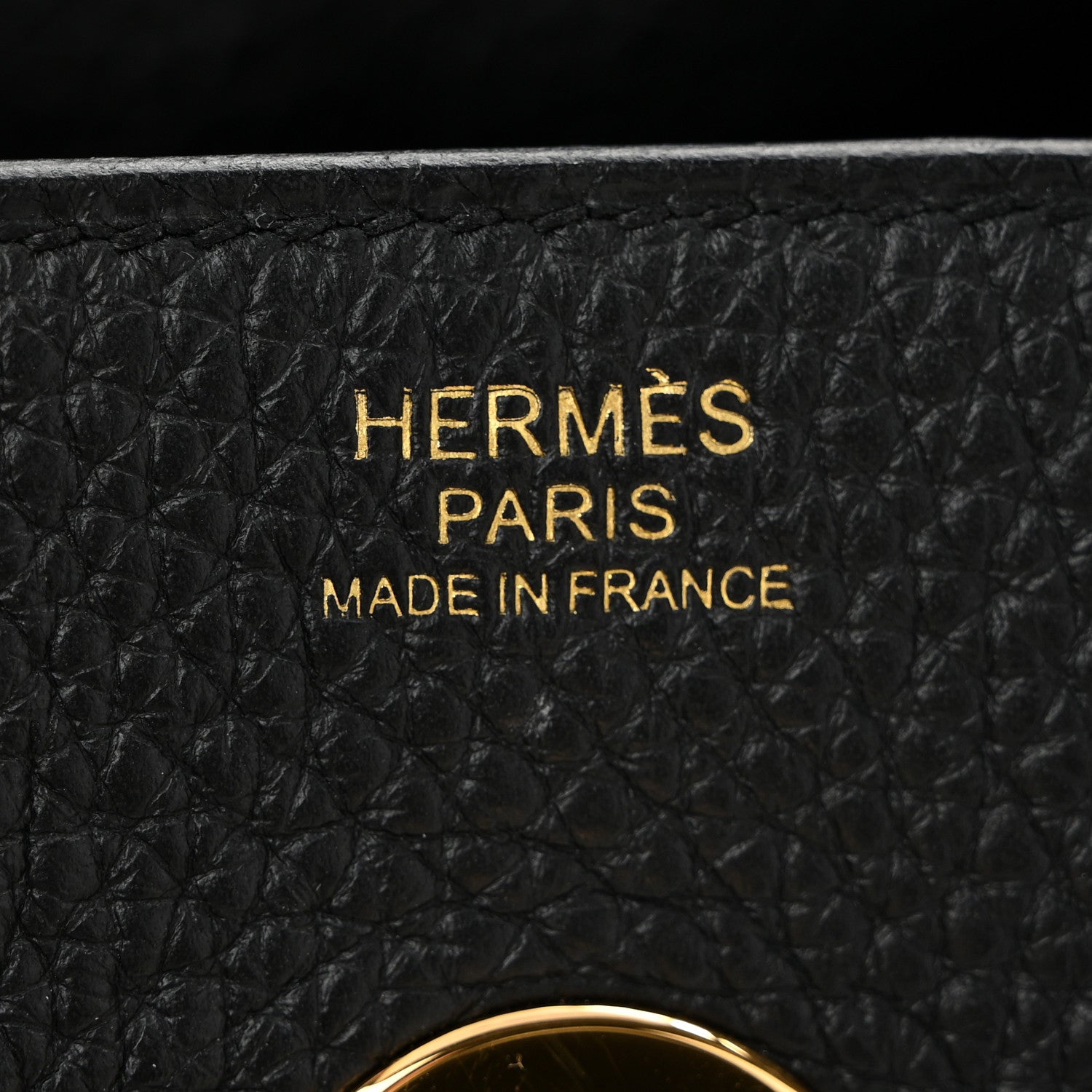Hermes Taurillon Clemence Lindy 30 Black 6 of 14