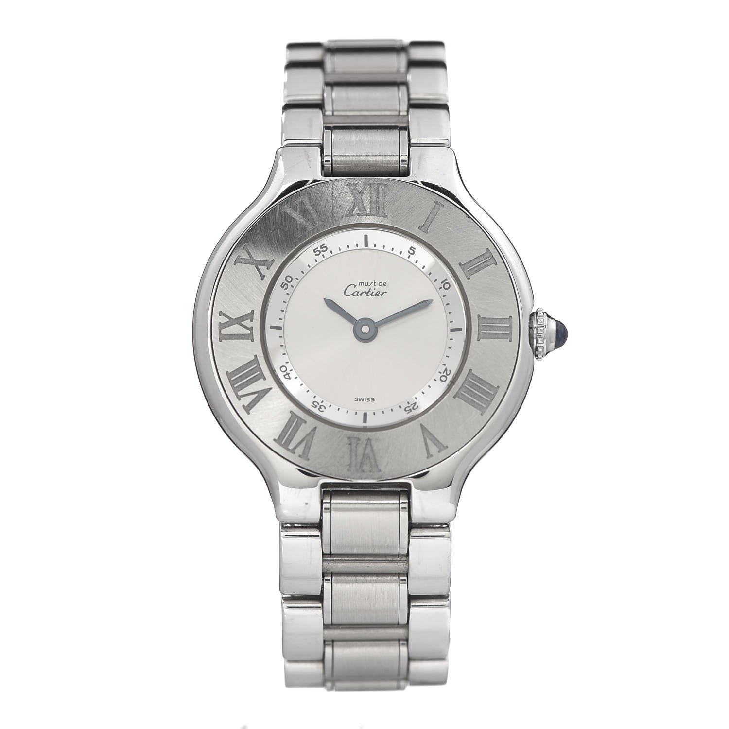 Cartier Stainless Steel 28mm Must De 21 Quartz Watch 1 of 6