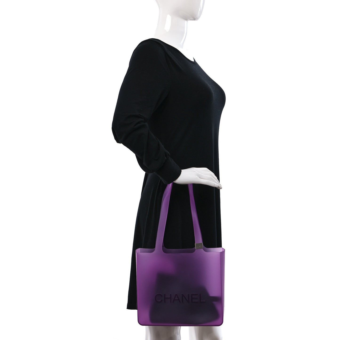 Jelly Rubber Tote Purple