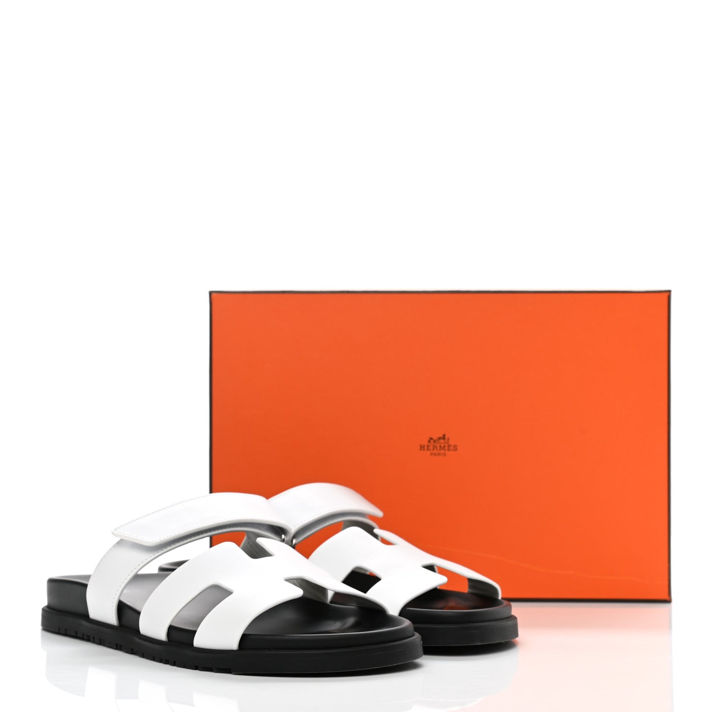 Calfskin Womens Chypre Sandals 41 White