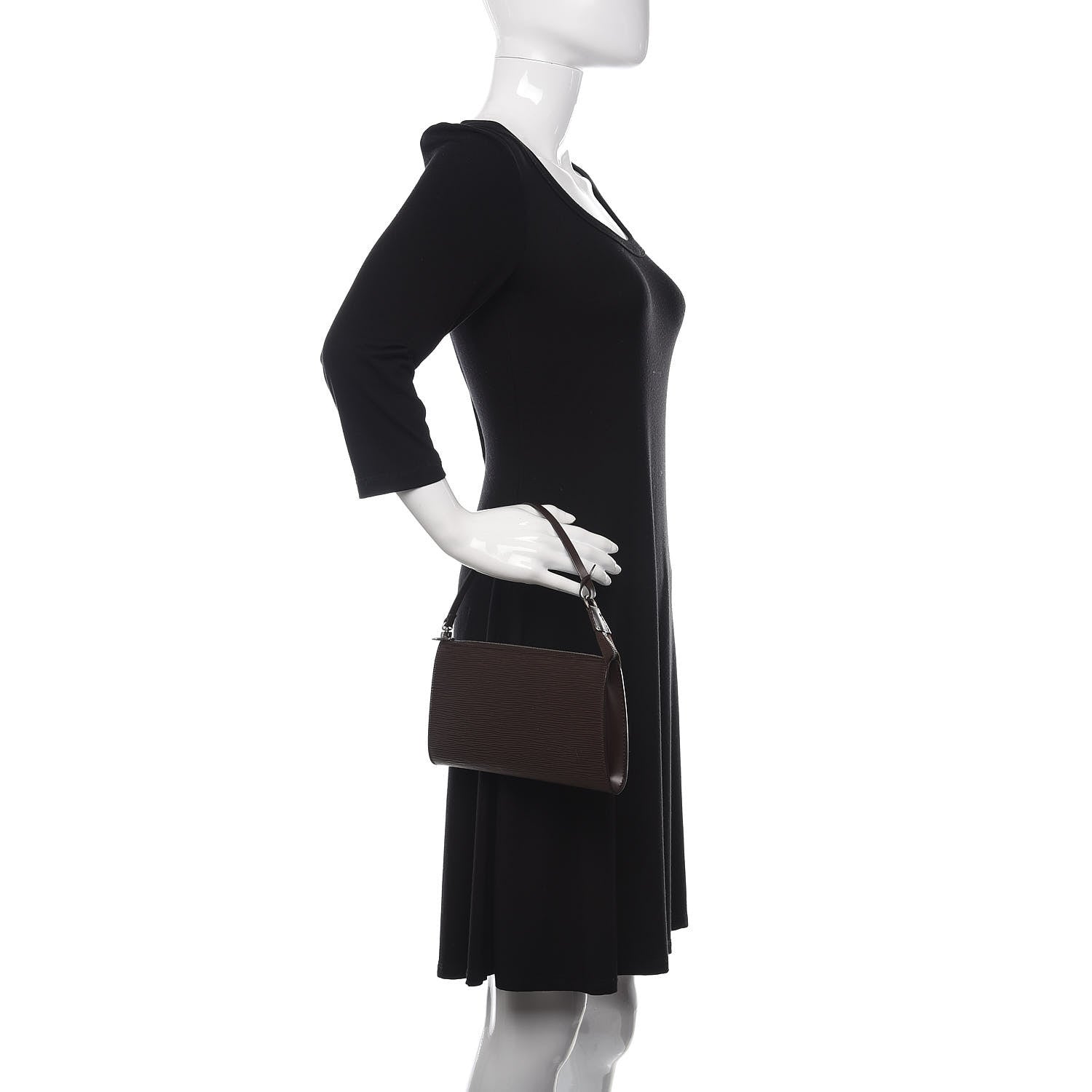 Louis Vuitton Epi Pochette Accessories 24 Moka 2 of 10