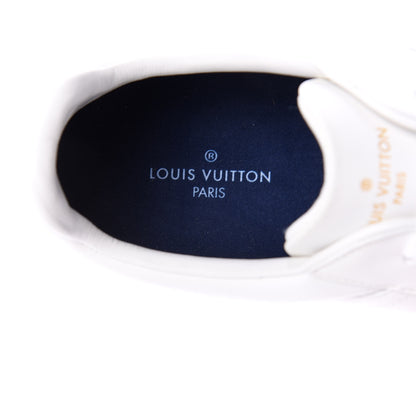 Louis Vuitton Calfskin Luxembourg Sneakers 10 White Bleu 7 of 9