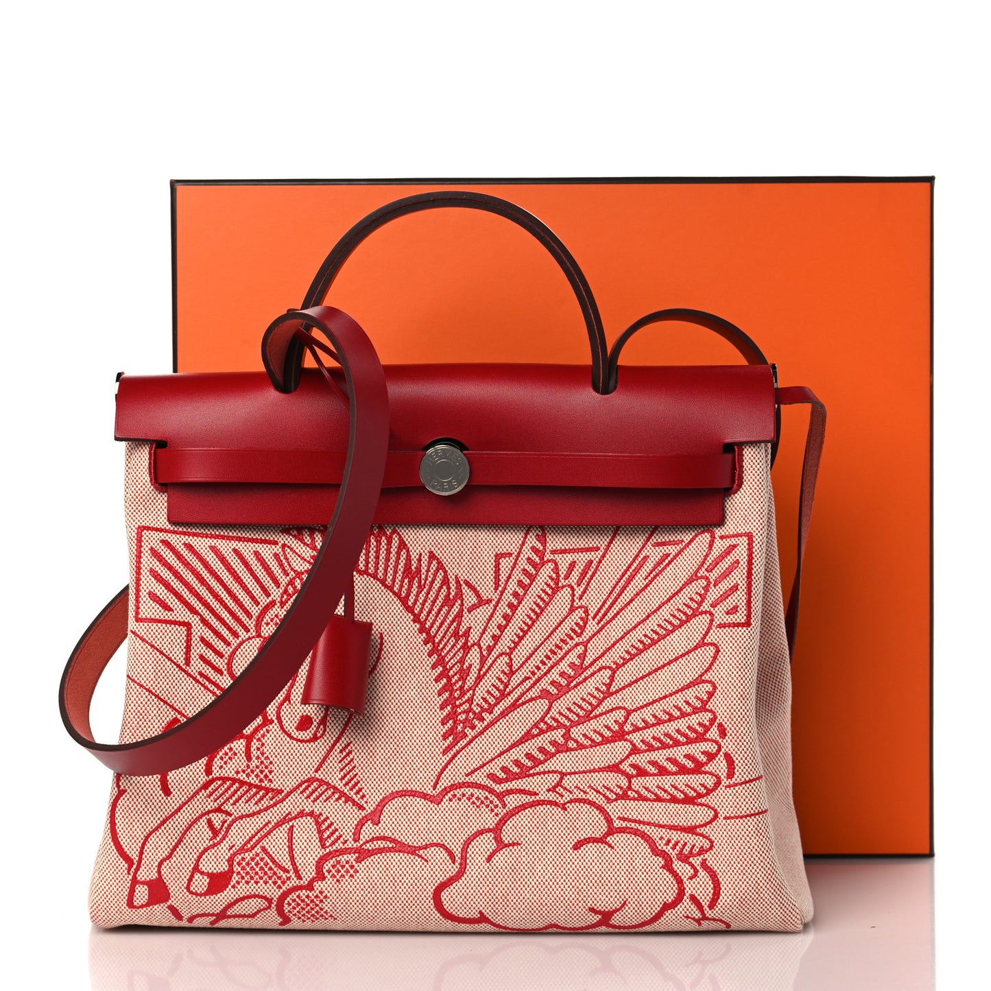 Vache Hunter Toile Pegase Pop Herbag Zip Retourne 31 PM Rouge Piment
