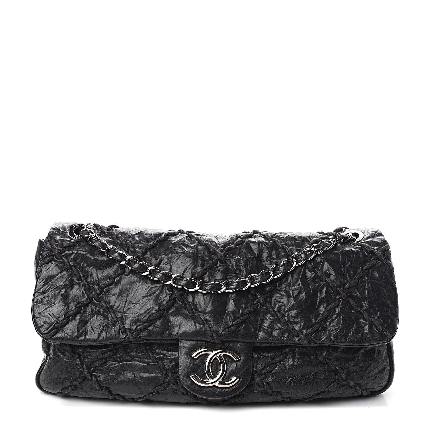 Chanel Calfskin Ultra Stitch Oversize Flap Black 1 of 9