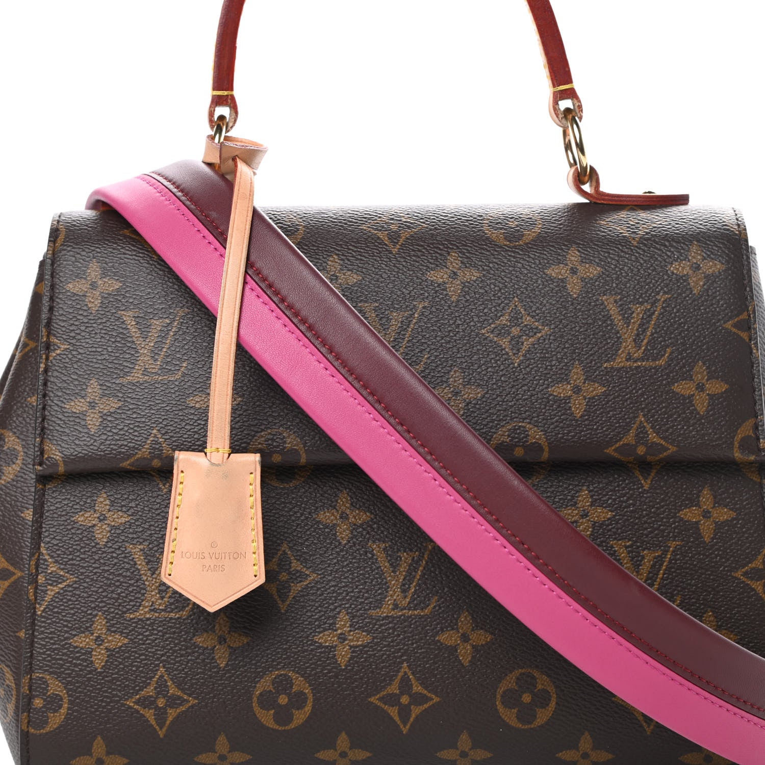 Louis Vuitton Monogram Cluny BB Bordeaux Fuchsia 8 of 15