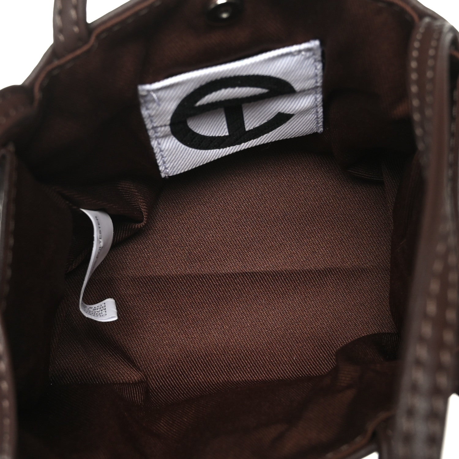Telfar Vegan Leather Small Shopping Bag Chocolate 5 of 8