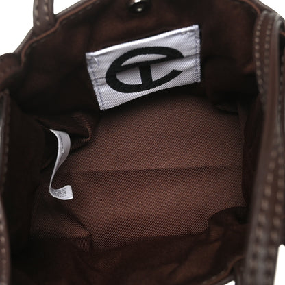 Telfar Vegan Leather Small Shopping Bag Chocolate 5 of 8